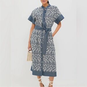 Tuckernuck Prescott Embroidered Chambray Dress size XL